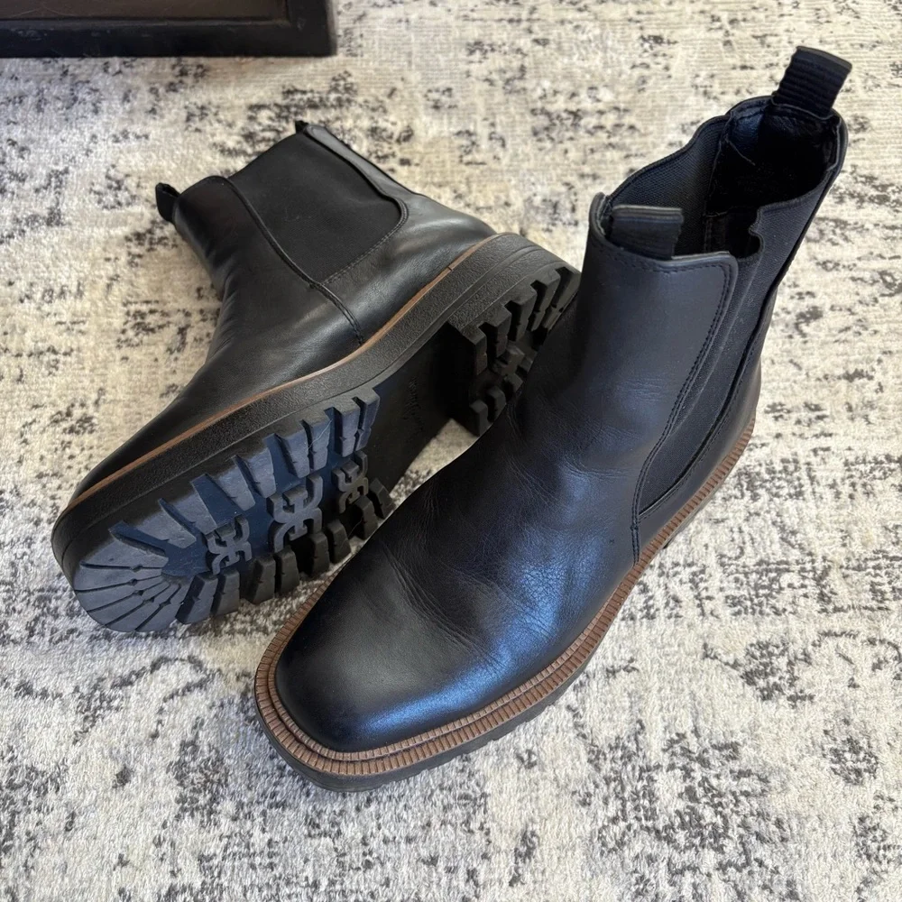 Sam Edelman Laguna Black Leather Chelsea Boots - Picture 5 of 6